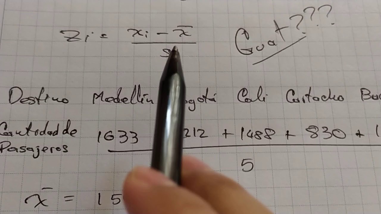 Valor Z o Valor Estandarizado Estadística 10°