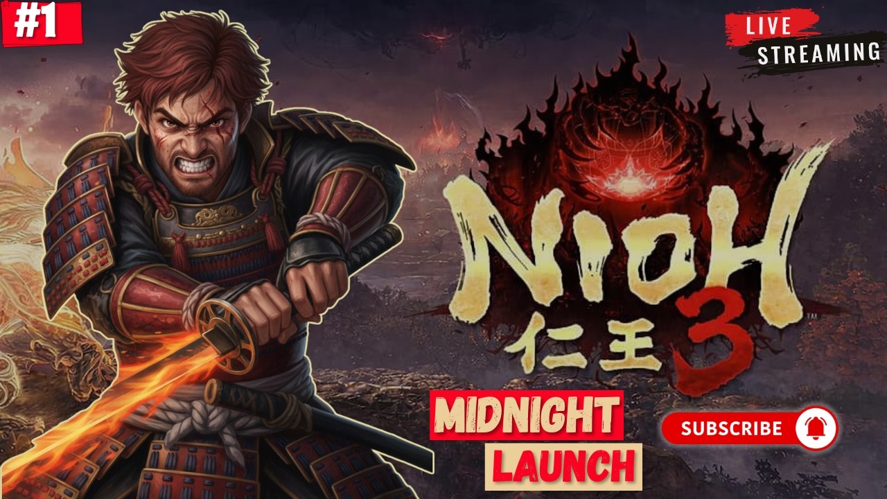 Nioh 3 Is Finally Here! 🔥 Midnight Launch LIVE on PS5 | Day 1
