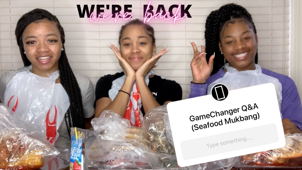 Q&A SEAFOOD MUKBANG| WE'RE BACK! 😬
