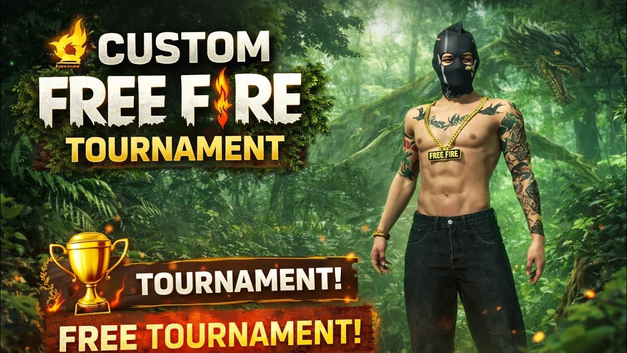 free fire free custom tournament anyone one can play