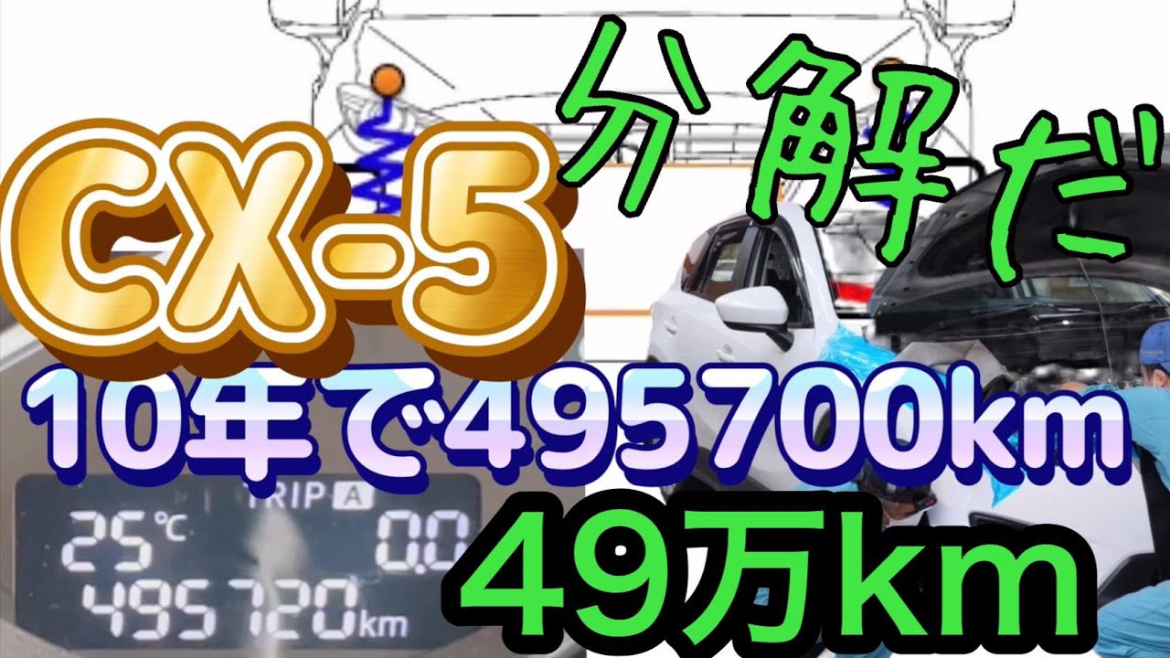 CX-5で50万キロ走ったので、CX-5のディーゼル煤洗浄