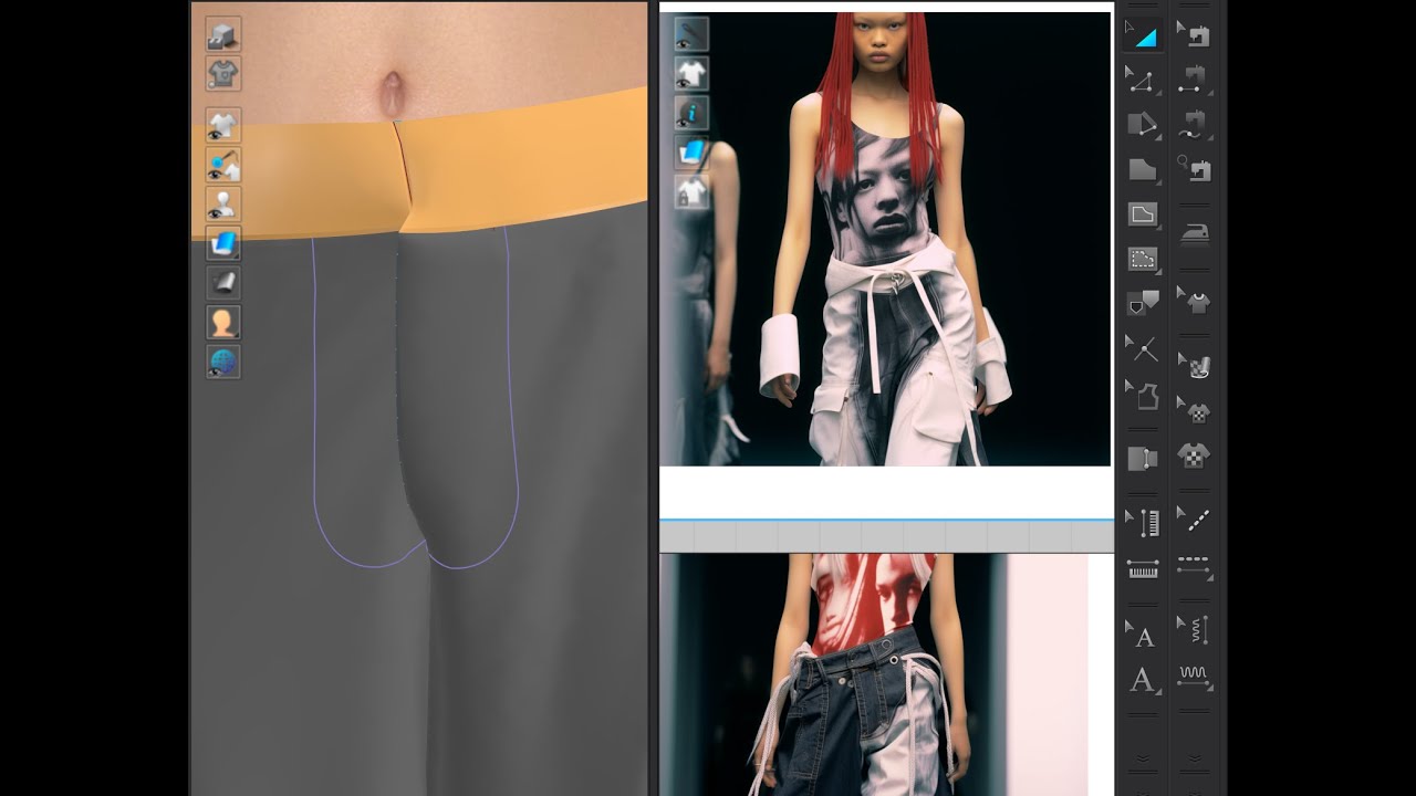 Создаем ГУЛЬФИК НА МОЛНИИ в  брюках | Clo 3D | Zipper in the program Clo 3D | How to create a zipper