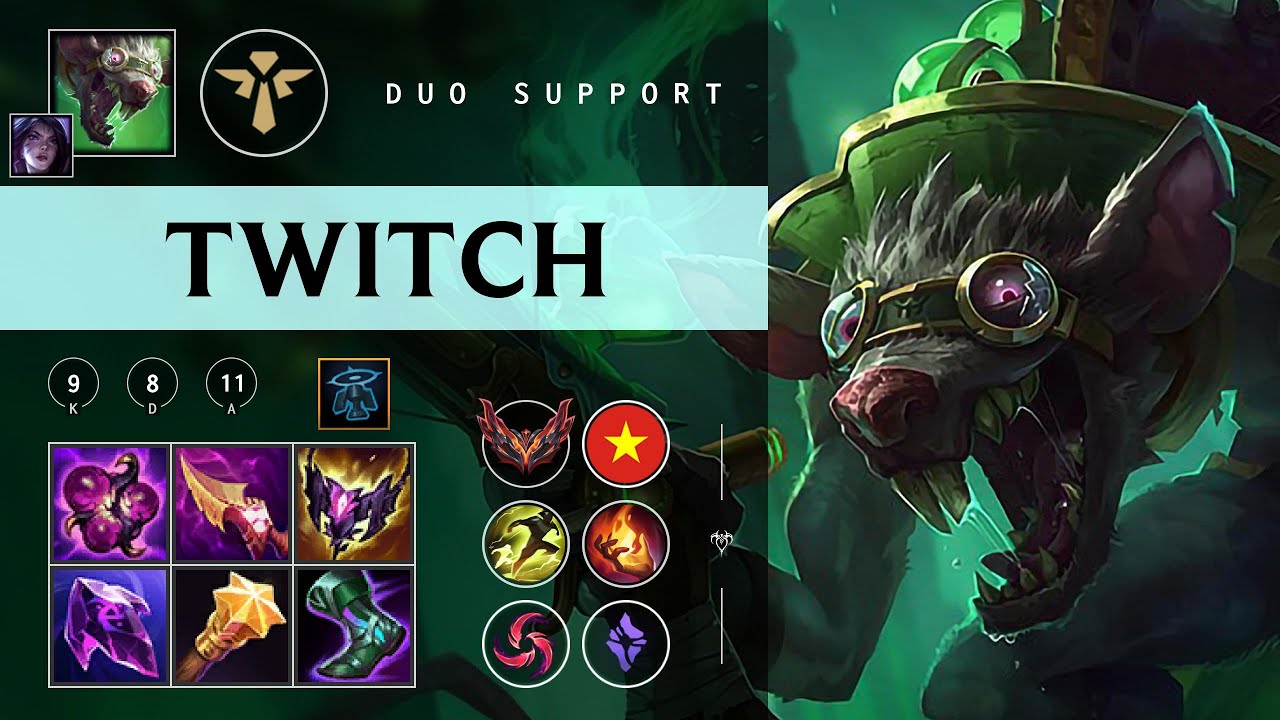 Twitch Support vs Shaco - VN Grandmaster Patch 26.01