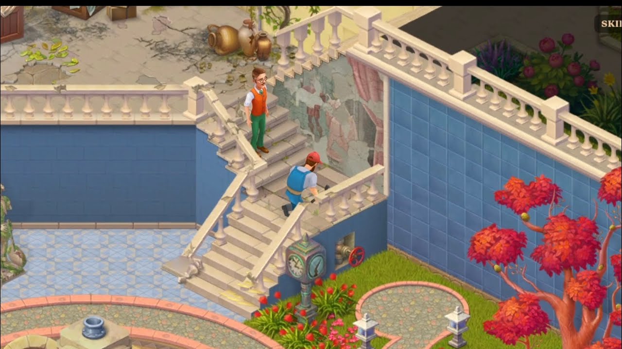 ManorMatters BackYard Day 2 !! Fix the stairway !!
