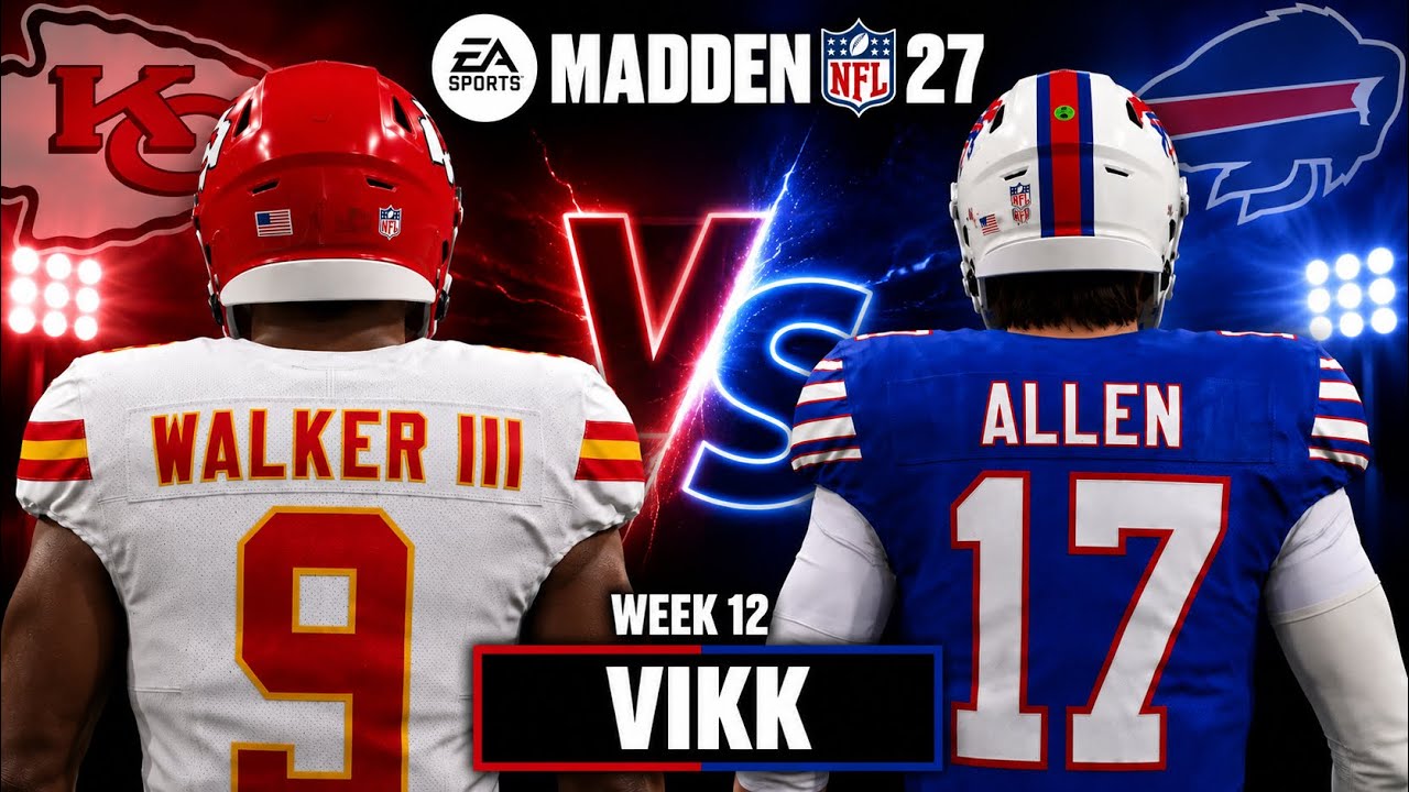 Chiefs против Bills: симуляция 12-й недели | NFL в День благодарения | Составы драфта Madden 27