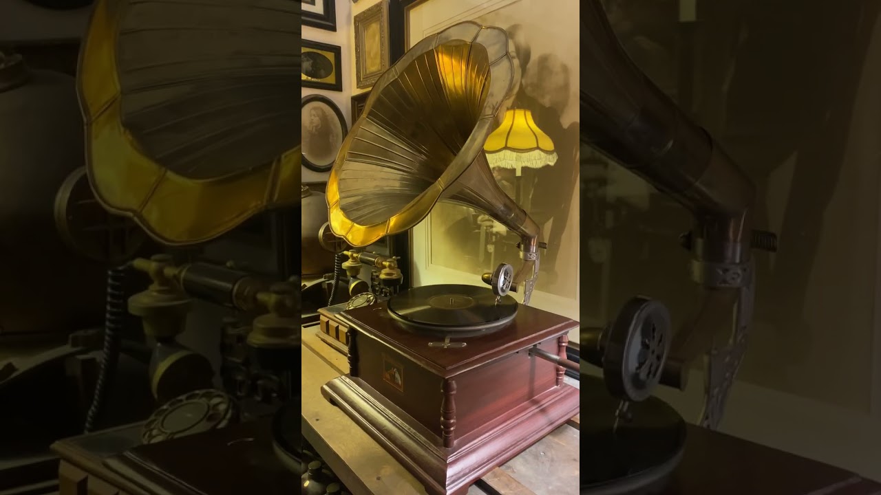 Vintage Gramophone Record Player
