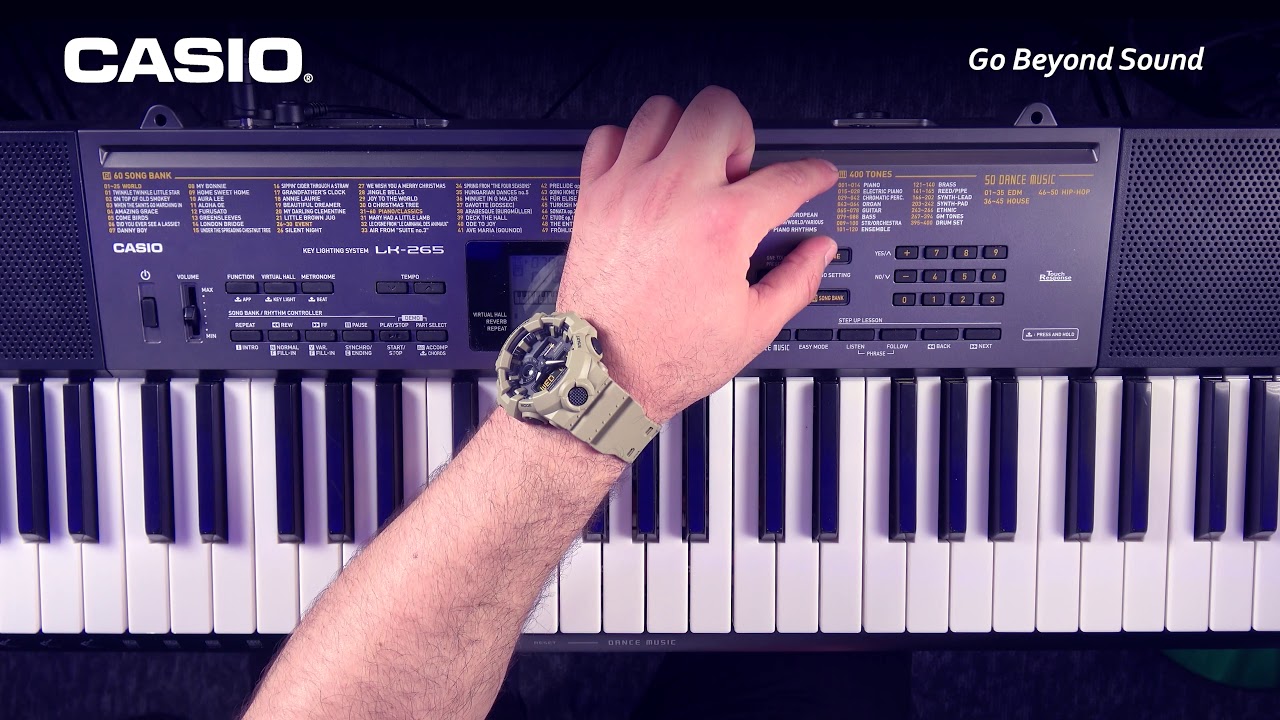 CASIO LK-265 Keyboard  الشرح التفصيلي لكيبورد