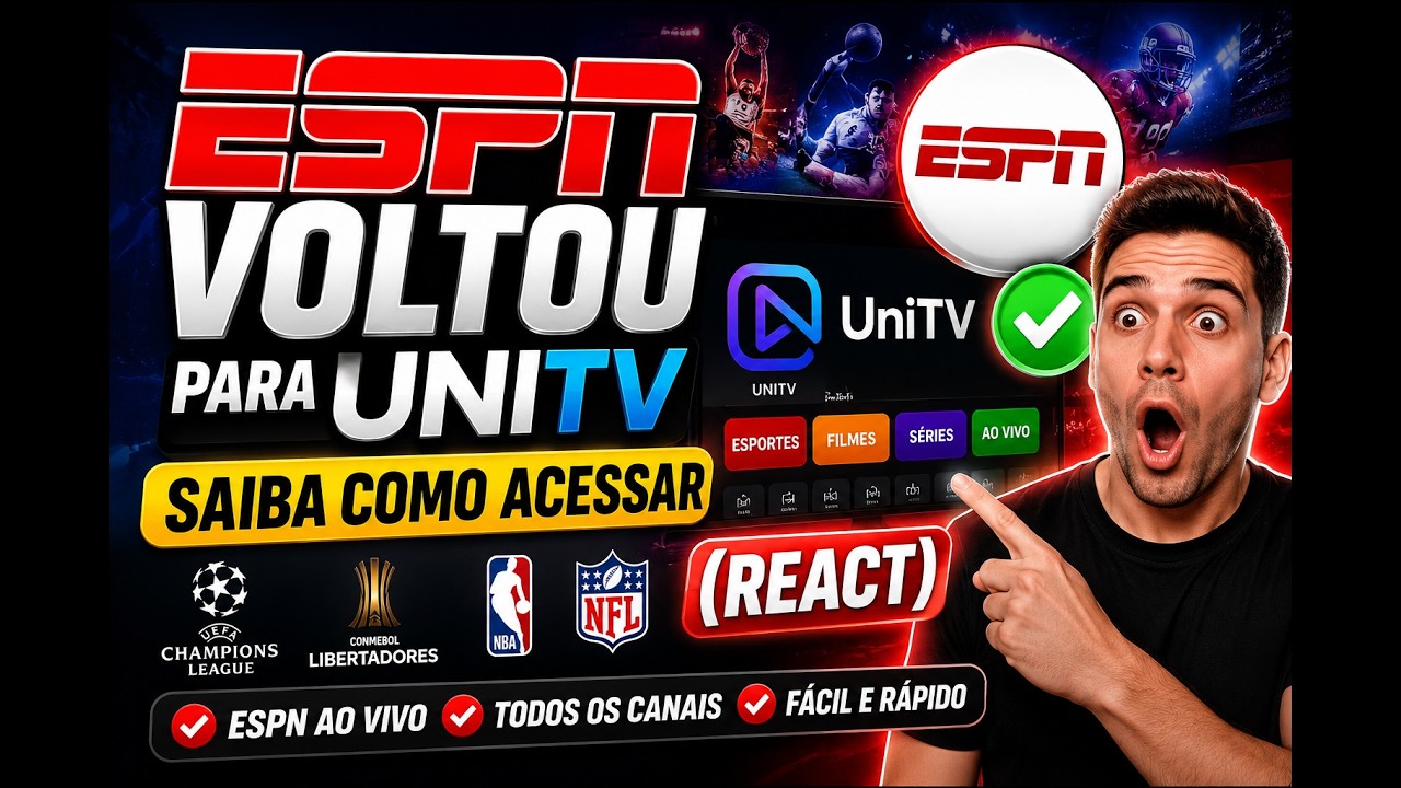ESPN VOLTOU NO UNITV? TESTEI AO VIVO E NINGU&Eacute;M ESPERAVA ISSO!