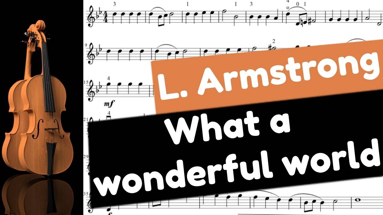 What a wonderful world au violon