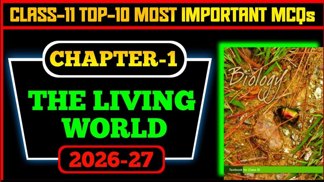 Class 11 Biology | The Living World MCQ | NCERT Based Questions | Crack NEET & Boards | 2026-27