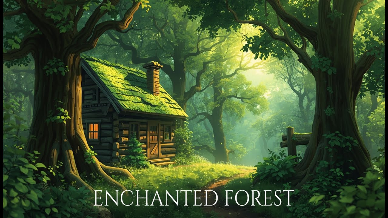 ✨ Enchanted Forest Ambience 🌲 Soft Glowing Lights & Ambient Music | 4K