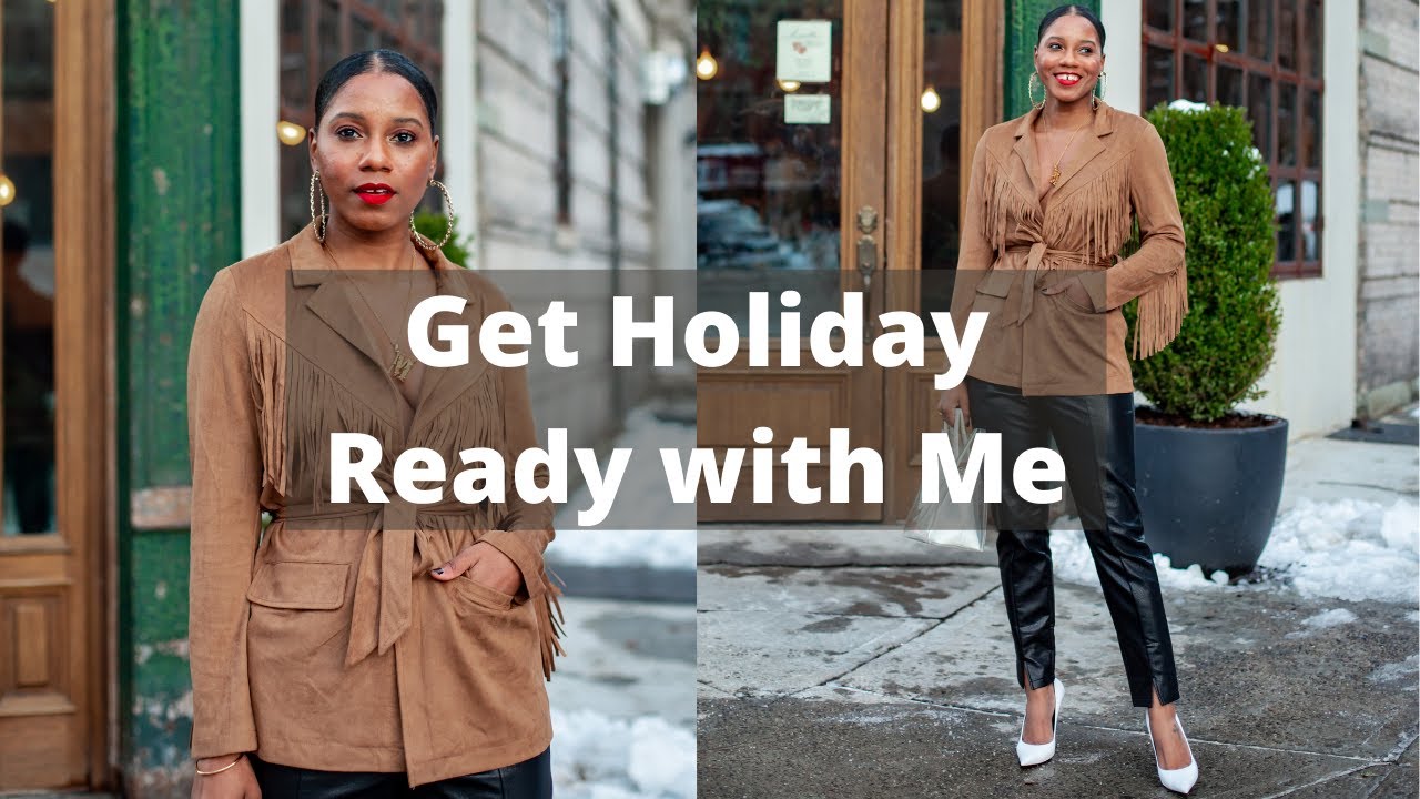 Get Holiday Ready with Me: NYE Dresses & New Hairstyle | VLOG | MONROE STEELE