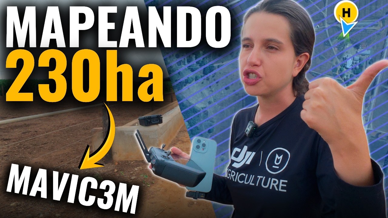 Mapeamento 230 hectares com DJI Mavic3M na prática