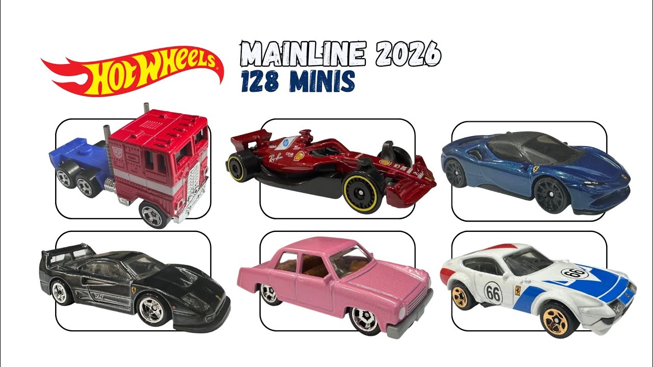 HOT WHEELS MAINLINE 2026 (128 MINIS)