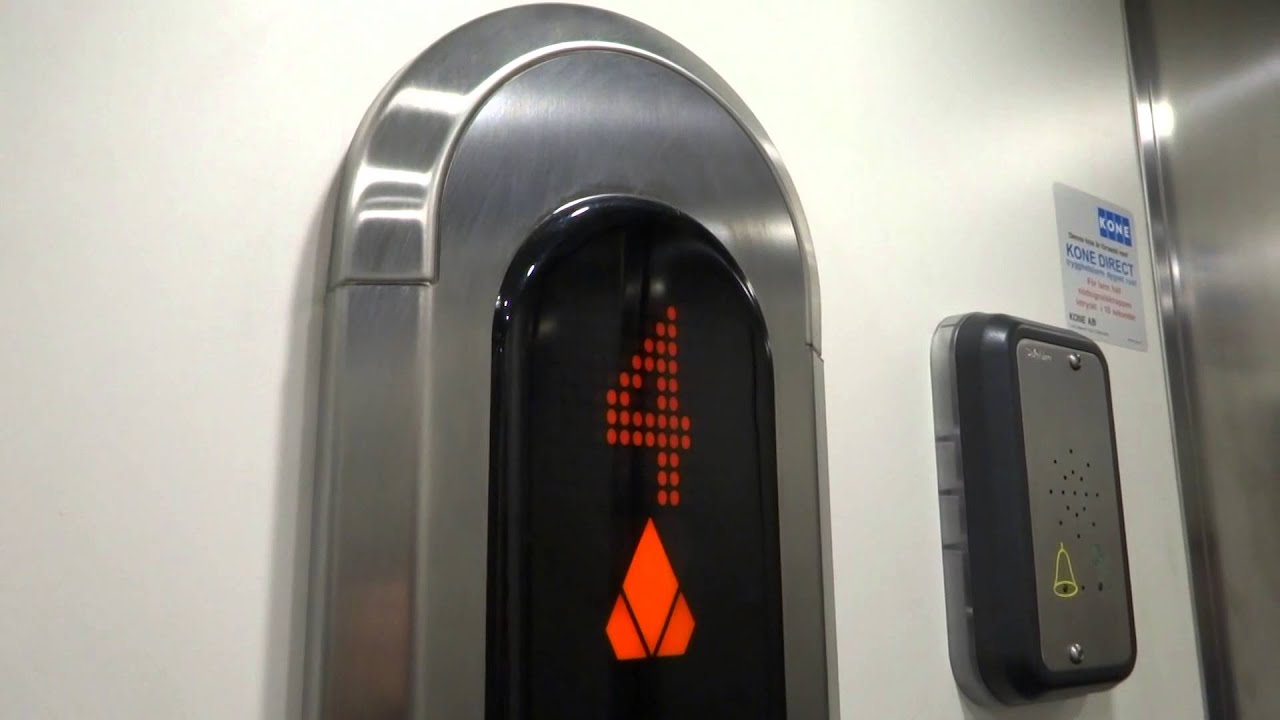 It´s modernized! KONE ASEA Graham traction elevator @ Köpmangatan 1, Sundsvall, Sweden.