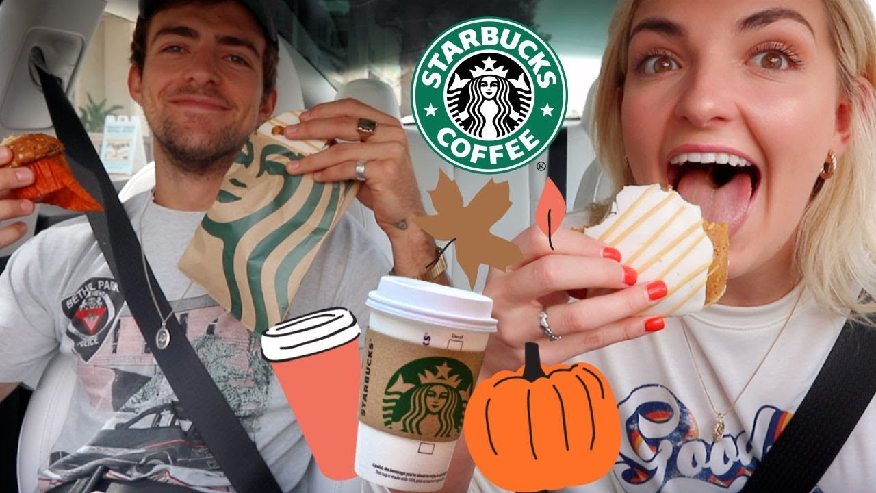 TRYING EVERY PUMPKIN ITEM at STARBUCKS w ROCKY | Rydel Lynch