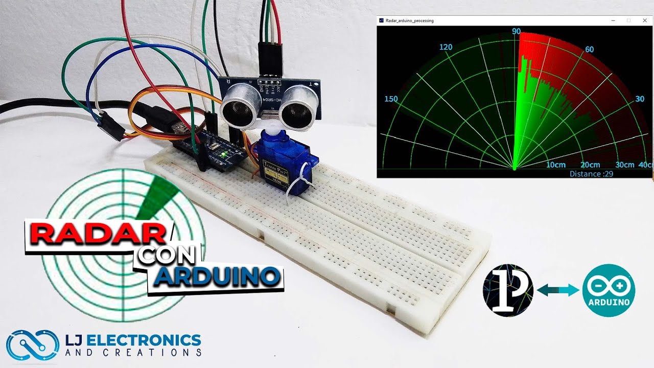 ⭐📡Realiza tu propio Radar Con Arduino  📡📡💻⭐⭐