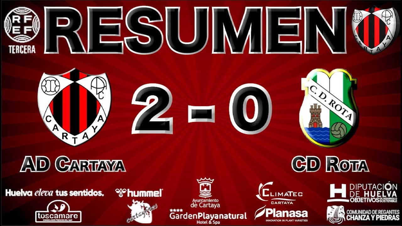 📹 Resumen del AD Cartaya 2-0 CD Rota. Jornada 18 del Grupo X de Tercera Federación
