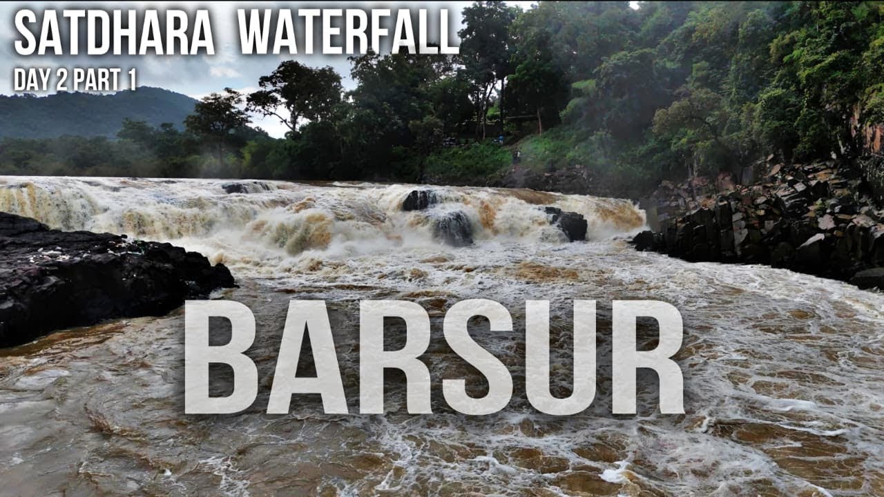 SATDHARA WATERFALL of Barsur! Amazing place of Dantewada! Day 2 Part 1 of Dekho Dantewada Series.