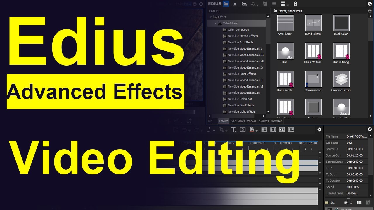 Edius Advanced Effects | Video Editing | Bandhan Studio