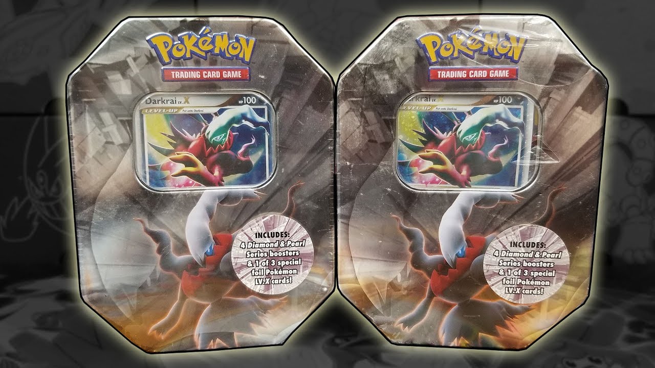 Opening 2 Darkrai Lv. X Tins of Pokemon Cards!
