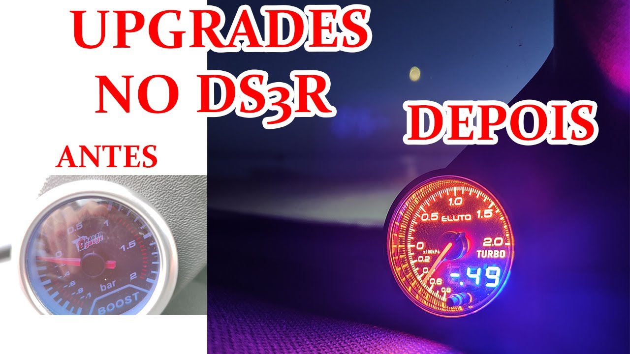 UNBOX E INSTALACAO DO MANOMETRO (TURBO GAUGE) DA ELUTO NO DS3R - FICOU ANIMAL