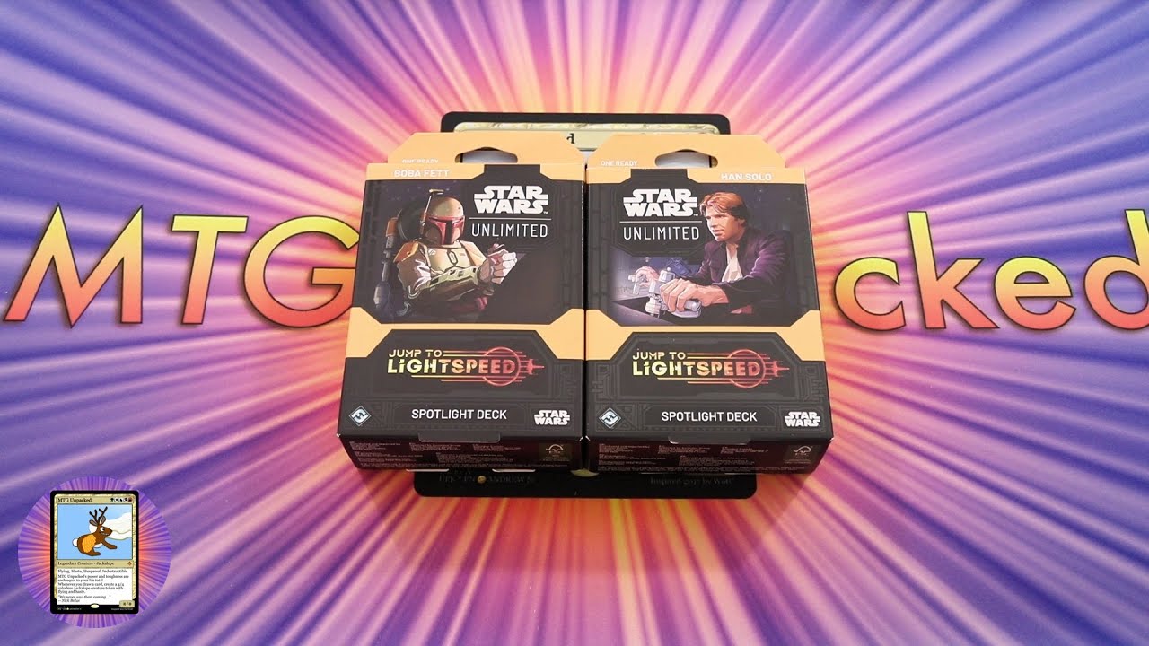 Star Wars: Unlimited Jump to Lightspeed Spotlight Decks Unboxed
