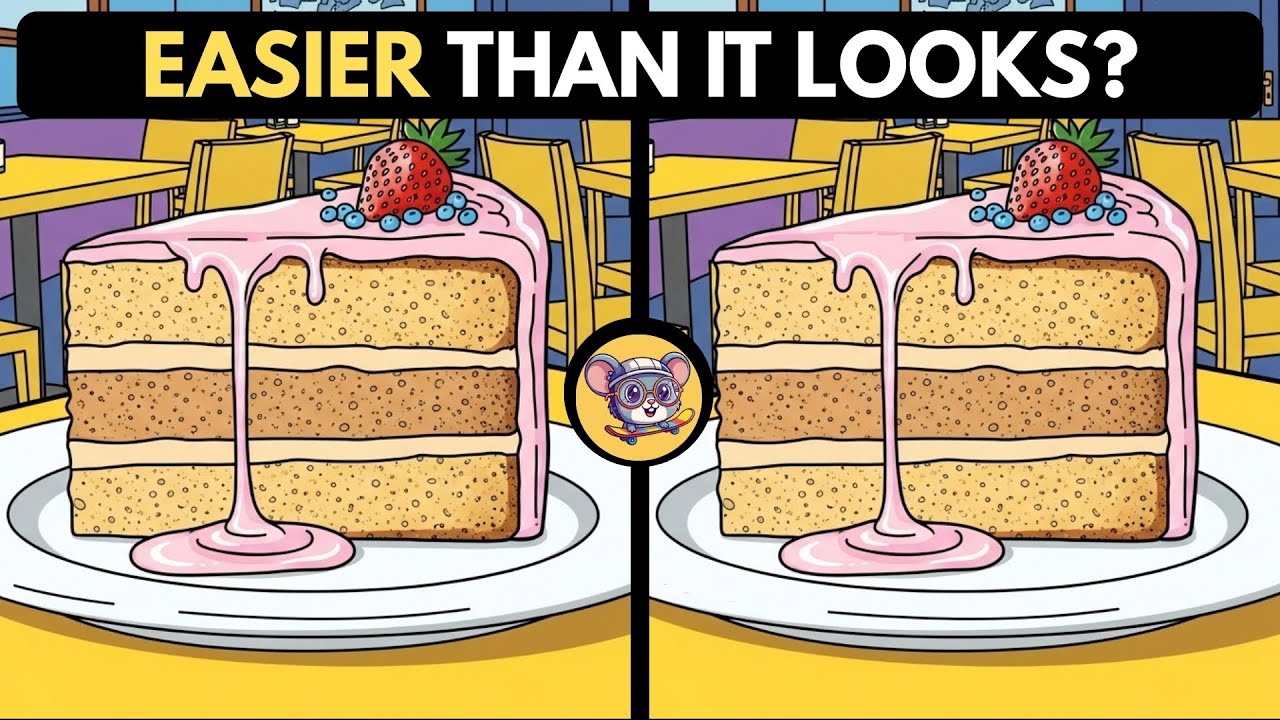 🐭🧩 Find 3 Differences | Can You Spot Them All? 🧩🐭 | Skater Mouse