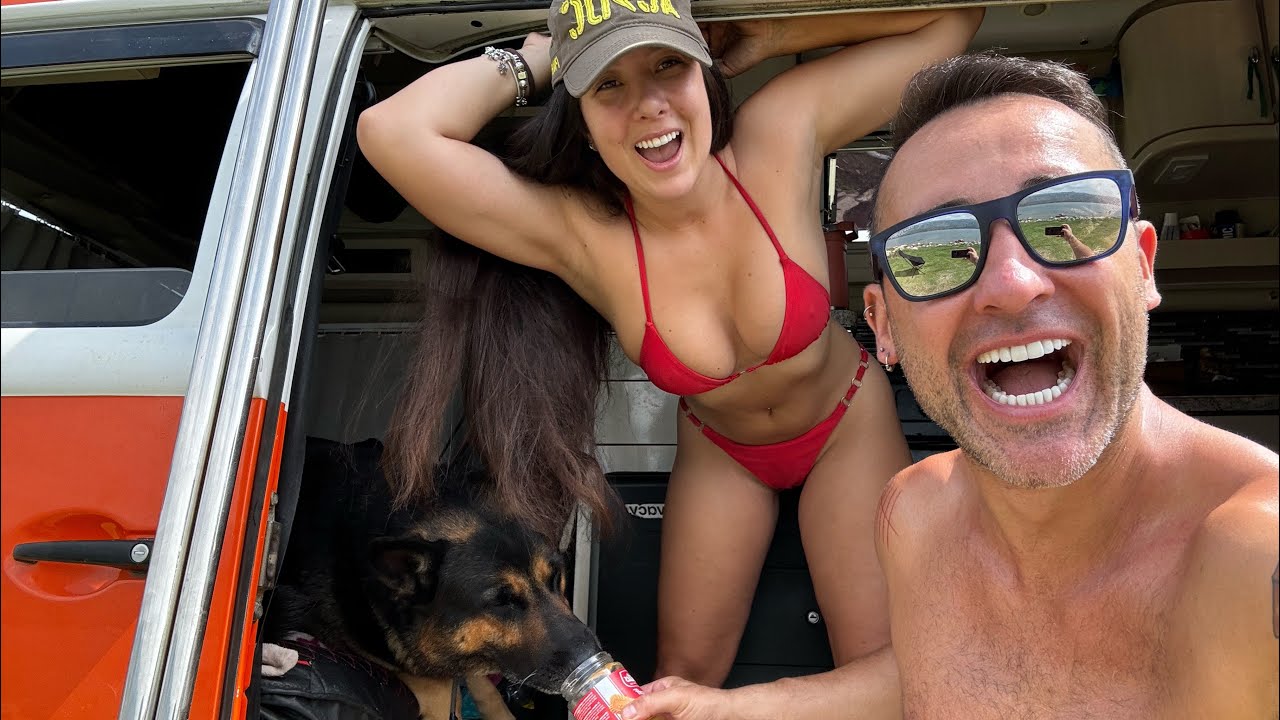 UM DIA COMPLETO na PRAIA da CROÁCIA - Vanlife Real de Kombi motorhome na Croácia na Europa