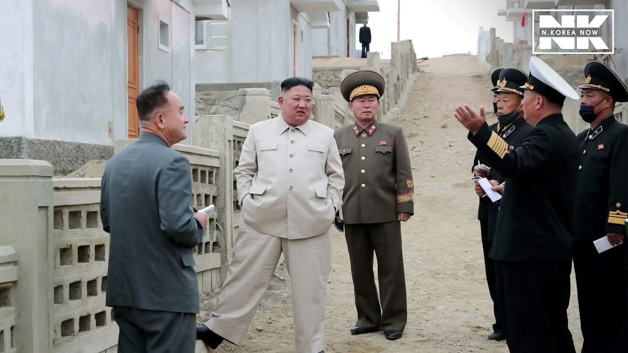 Kim Jong-un inspects construction site at typhoon-hit areas, strictly deals reconstruction violation
