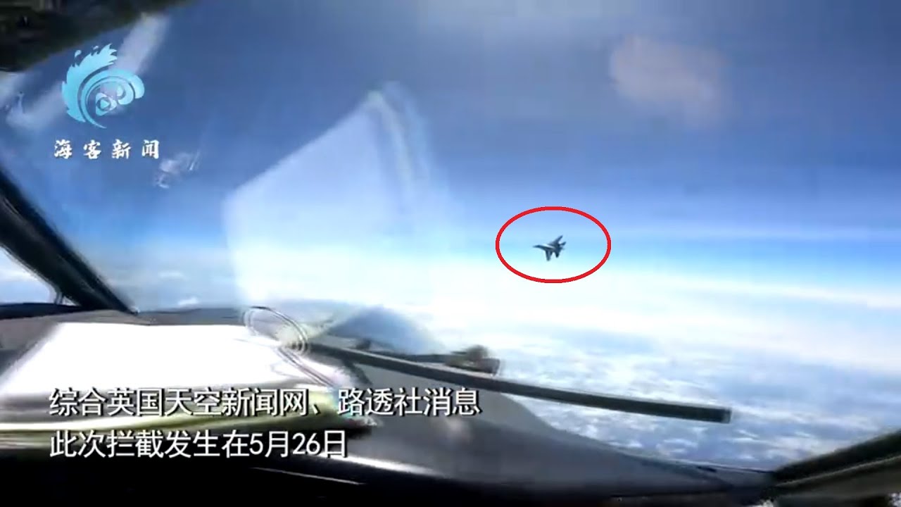 【解放军077】南海拦截完整版！中国战机拦截美军侦察机，直接从美机前方高速穿过，美机被震得摇晃