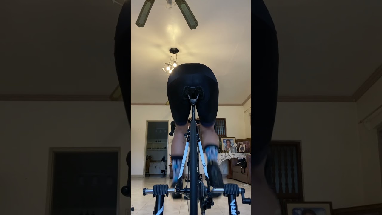 My home bike workout using my roadbike #cycling #bike