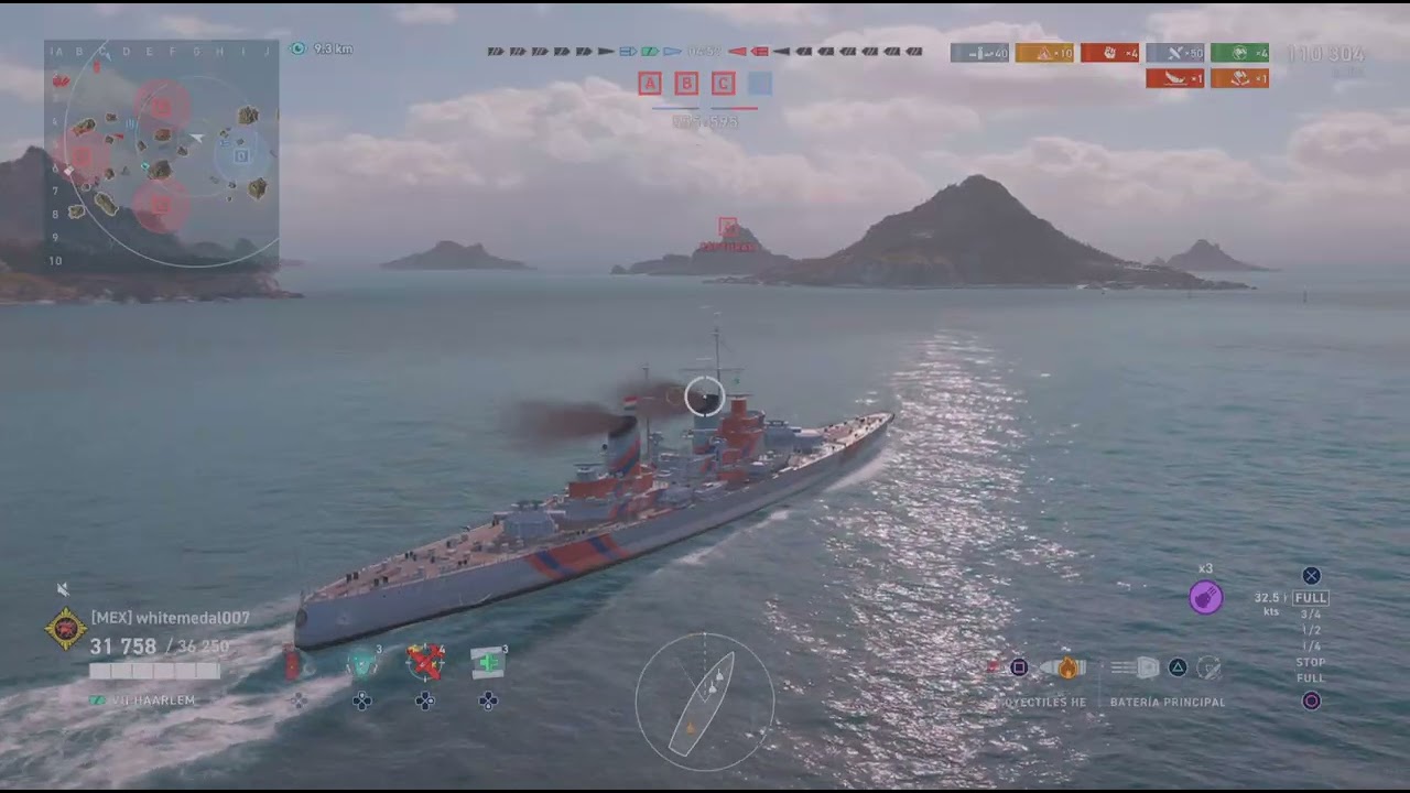 WoWs: Legends - Crucero 🇳🇱 Haarlem - alto xp ganando partida