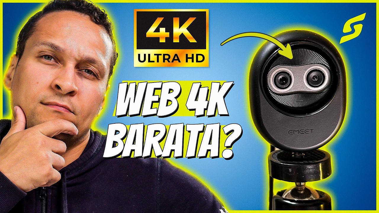 Webcam 4K barata? Review HONESTO da eMeet Piko 4K!