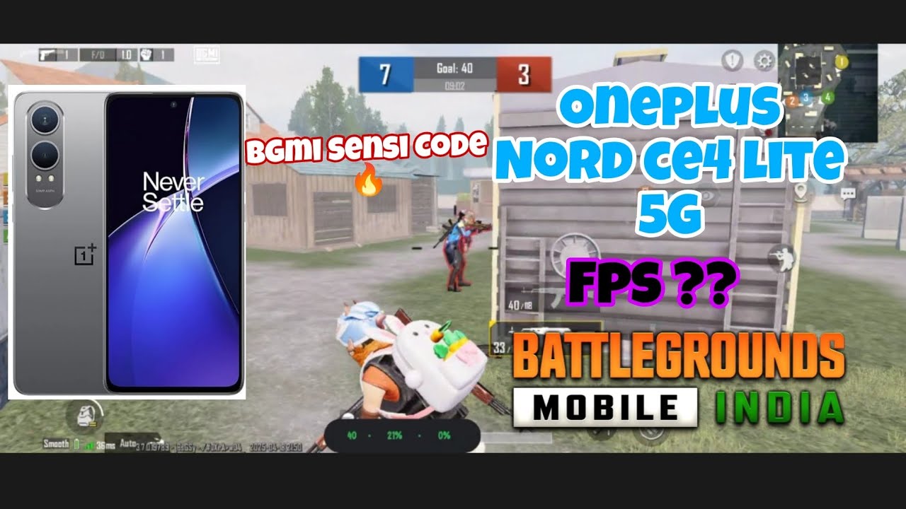 Oneplus Nord ce4 lite 5G 😳😱|| Bgmi Test with fps metter || With screen recording 🔥 