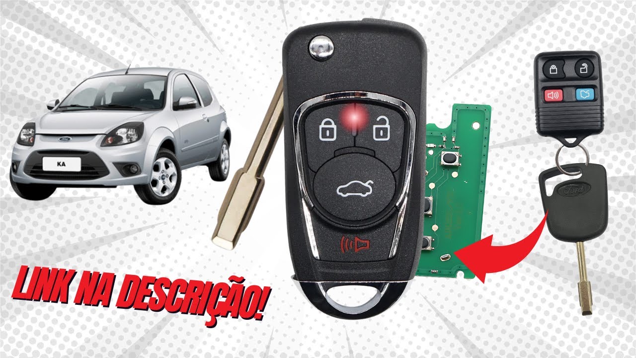 Chave canivete para FORD KA 4 botões ate 2012
