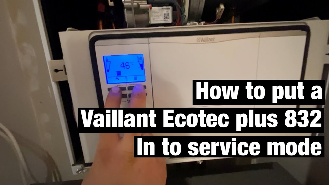 Как перевести Vaillant Ecotec 832 в режим обслуживания || Обучение по обслуживанию котлов