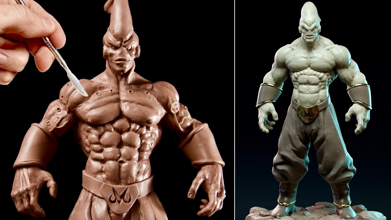 Sculpting MAJIN BUU Good Buu | Dragon Ball Z
