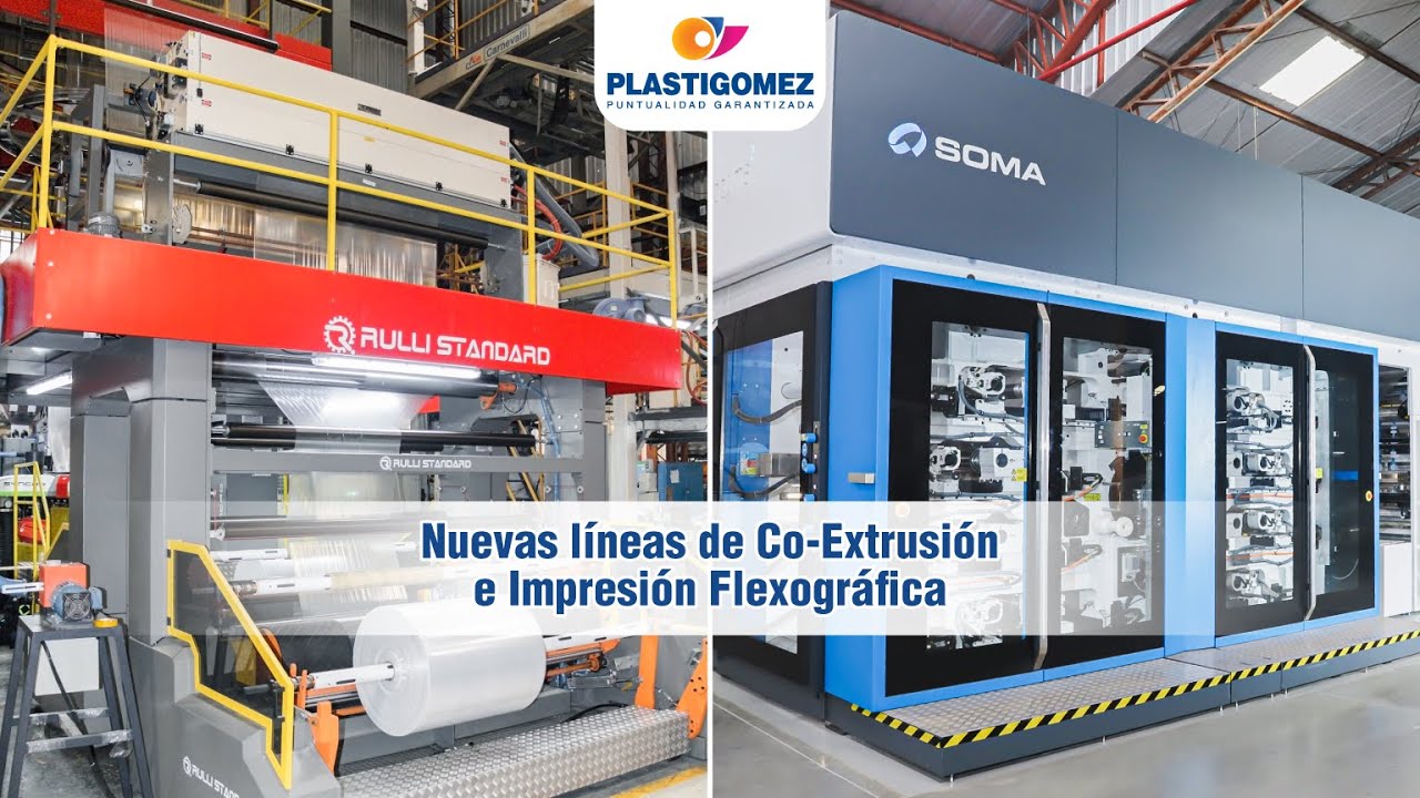 Plastigomez presenta sus nuevas líneas de Co-Extrusión e Impresión Flexográfica