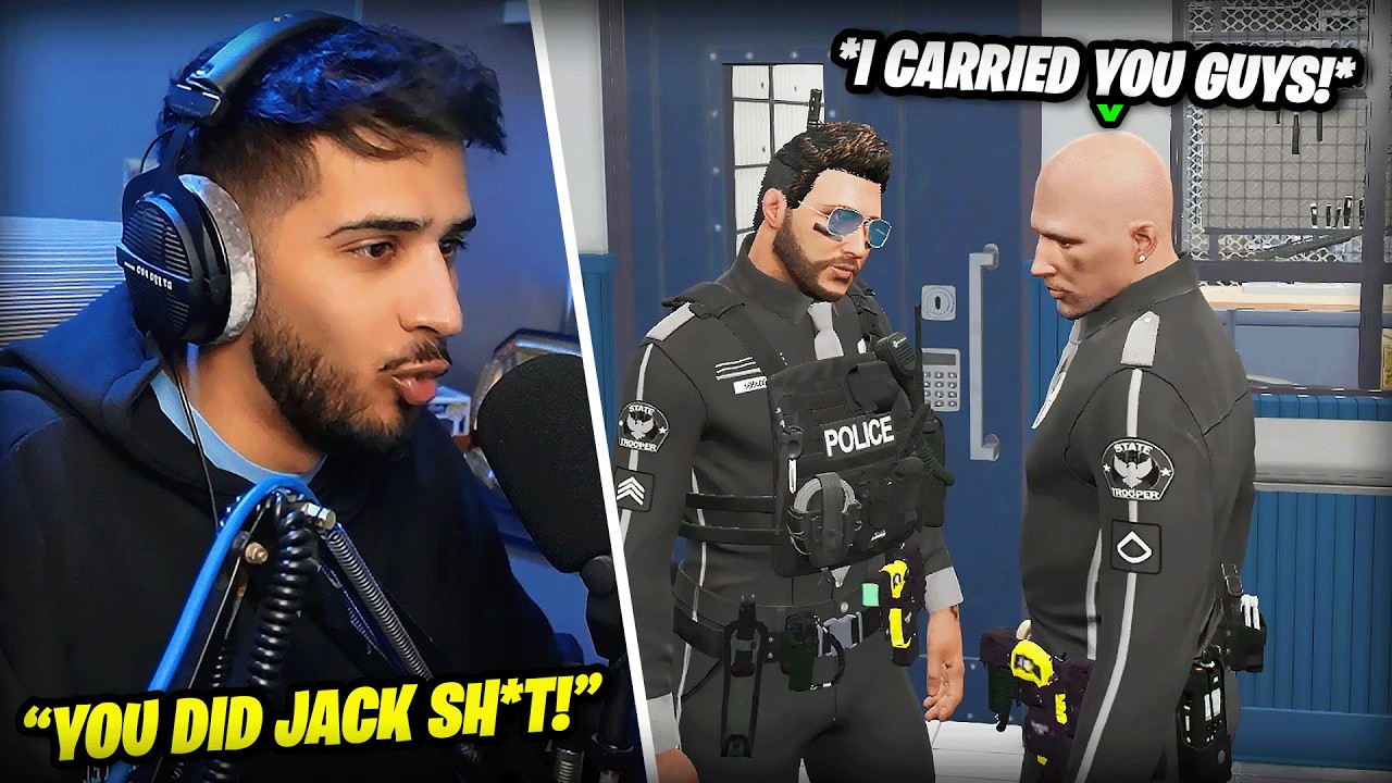 AJ Hunter Strikes Officers After Suspect Escapes Post CG Raid 🚨🔥 | Prodigy RP | GTA RP