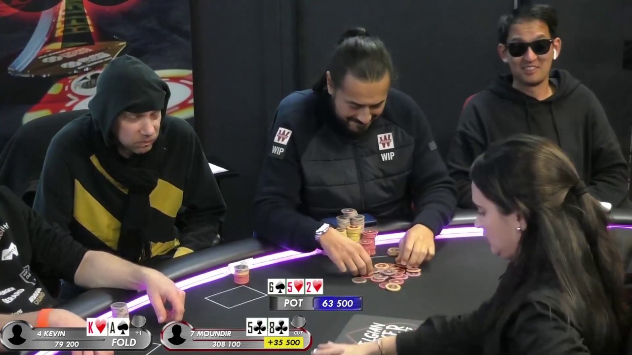 140 000€ pour le vainqueur du BPC jour 1 Moundir zoughari piétine littéralement la table