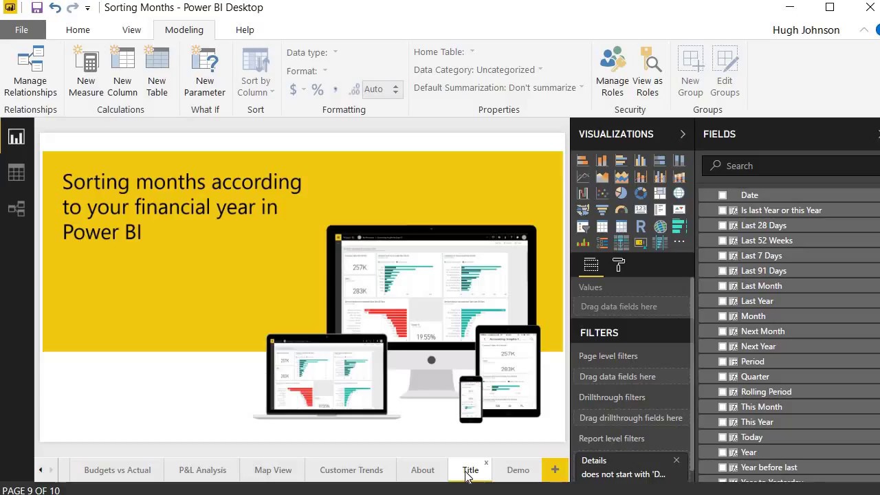 Sorting months according your financial year in Power BI