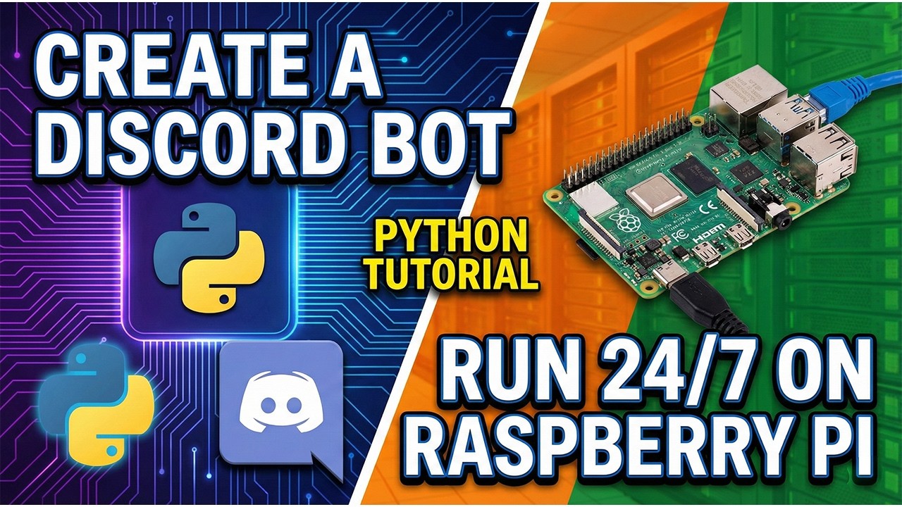 How to Create a Discord Bot in Python and Run It 24/7 on Raspberry Pi!