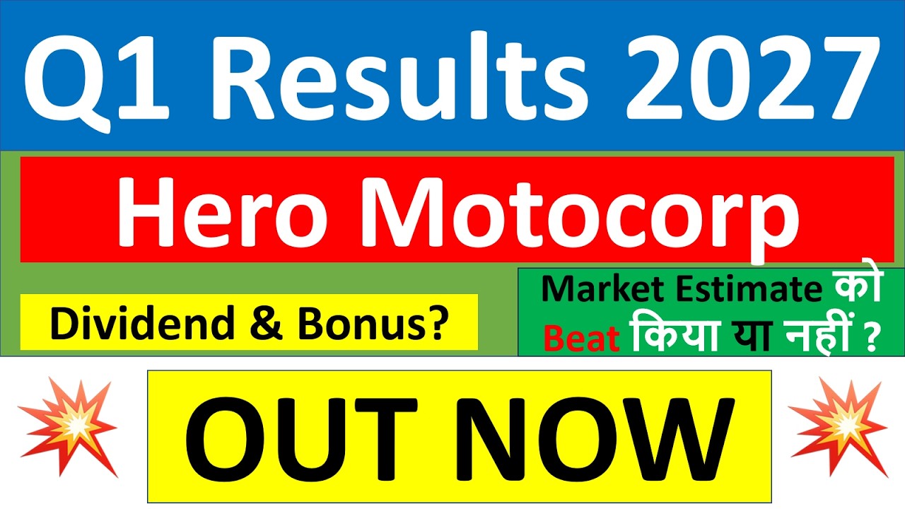 Hero Motocorp q1 results 2027 | Hero Motocorp results today | Hero Motocorp Share latest News today