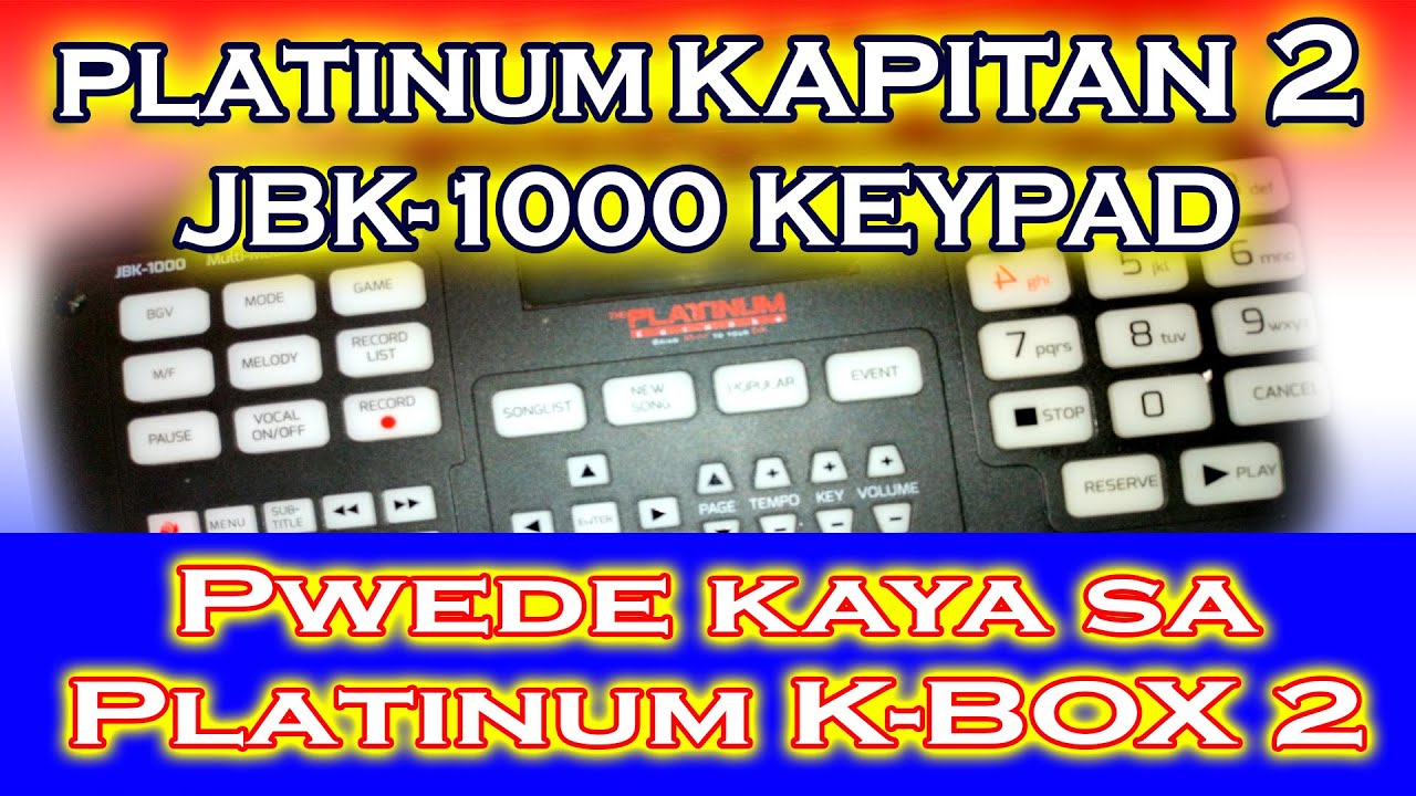 JBK-1000 Multi-Model Jukebox Keypad Test sa K-Box 2