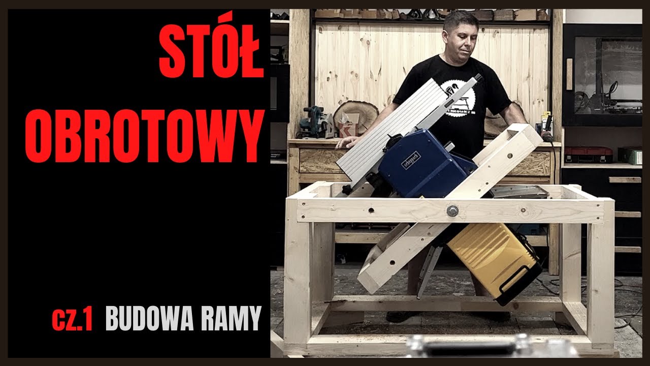 St&oacute;ł obrotowy dla dw&oacute;ch maszyn - DeWalt DW 733 + Scheppach HMS 1070 - cz.1/2  BUDOWA RAMY