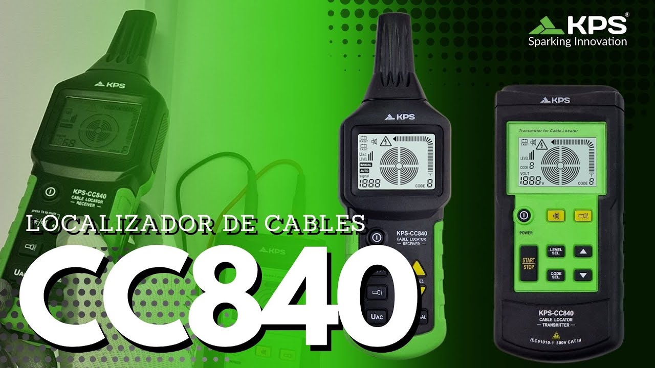 Localizador de Cables CC840 – Localiza cables, tuberías y averías con precisión | KPS