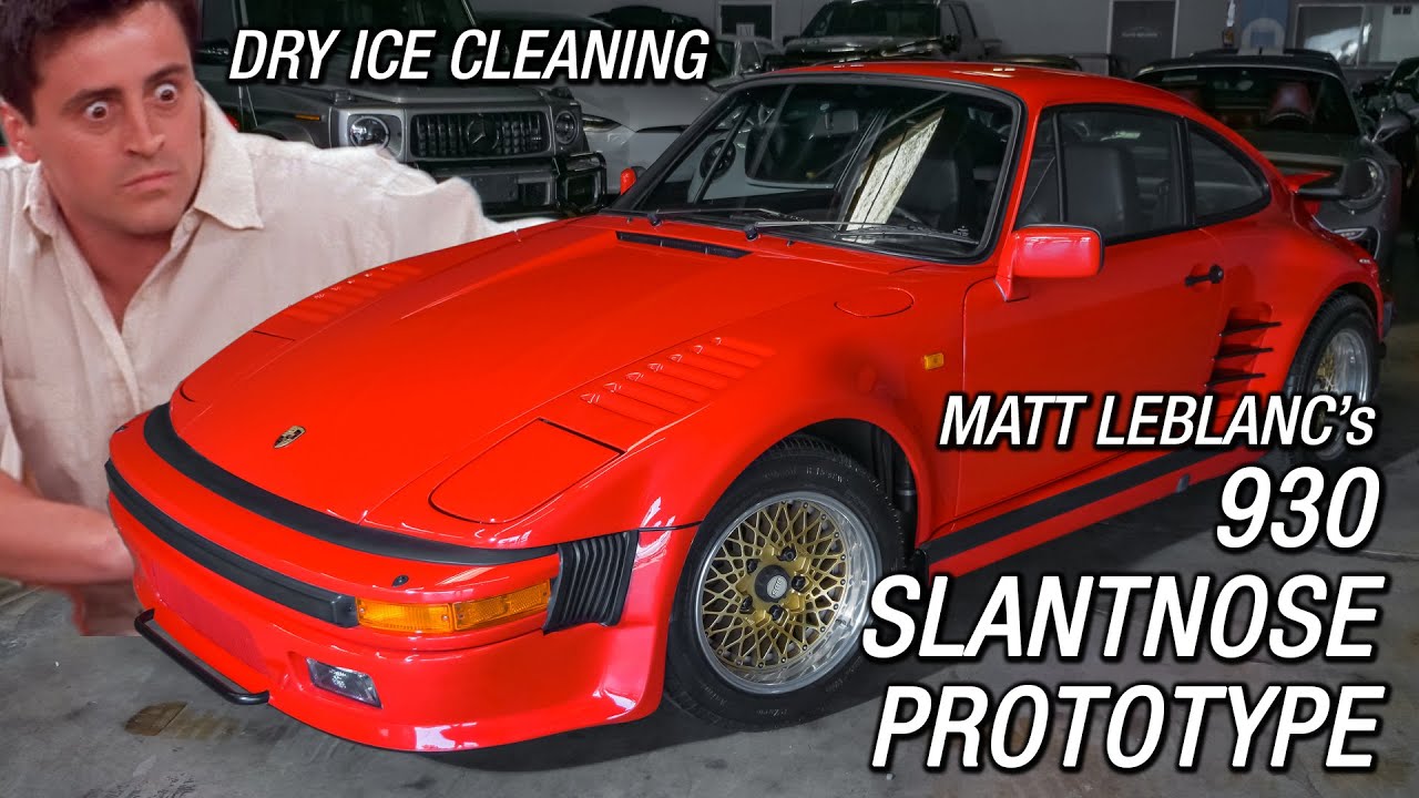 Dry Ice Cleaning Matt LeBlanc's Porsche 930 Turbo Slantnose
