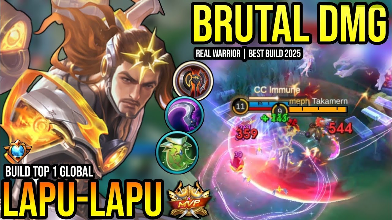 LAPU-LAPU BEST BUILD 2025 | BUILD TOP 1 GLOBAL LAPU-LAPU GAMEPLAY | MOBILE LEGENDS✓
