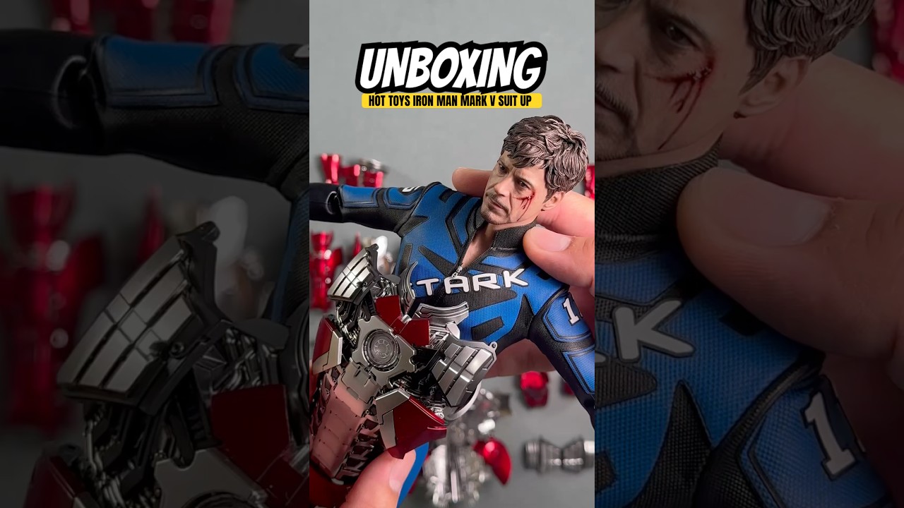 Unboxing: Hot Toys Marvel Studios Iron Man 2 - Iron Man Mark V Suit Up (Deluxe Set) #marvel #ironman